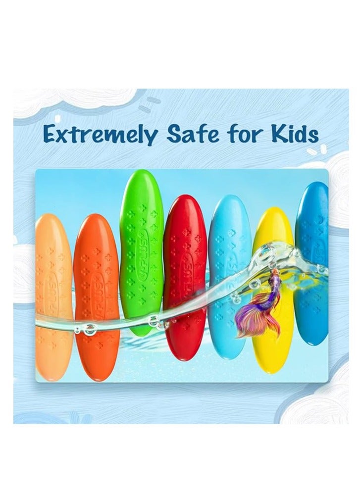 YPlus Peanut Crayons Painting Books Set for Kids, 24 Colors Washable Toddler Crayons, 3 Themes Drawing Books, Non-Toxic Baby Crayons for ages 2-4, 1-3, 4-8, Coloring Art Supplies - Image 3