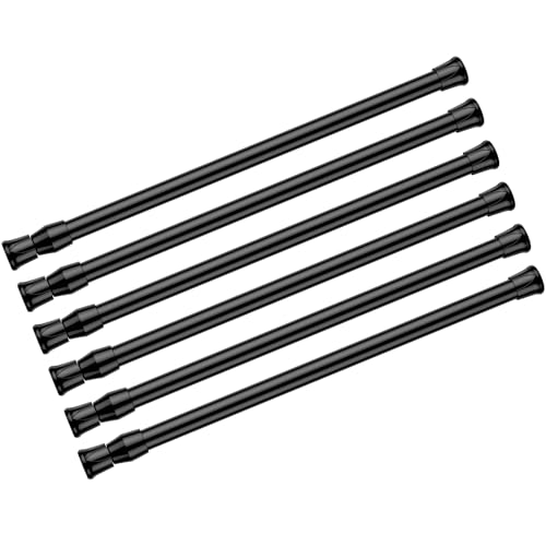 AIZESI Spring Tension Curtain Rods Short Tension Rod Black12 to 196Pcs - Image 1