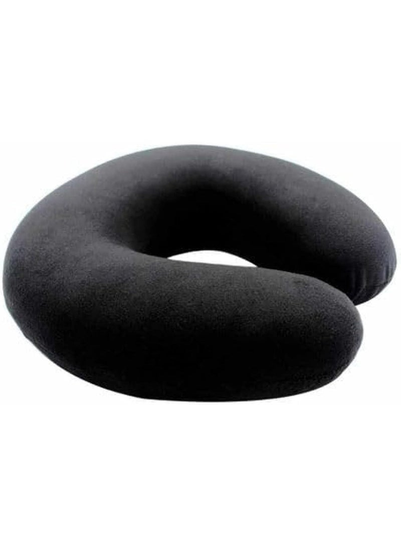 Travel neck pillow for men and women - made of soft microfiber in a U-shape - versatile for comfort - Image 1