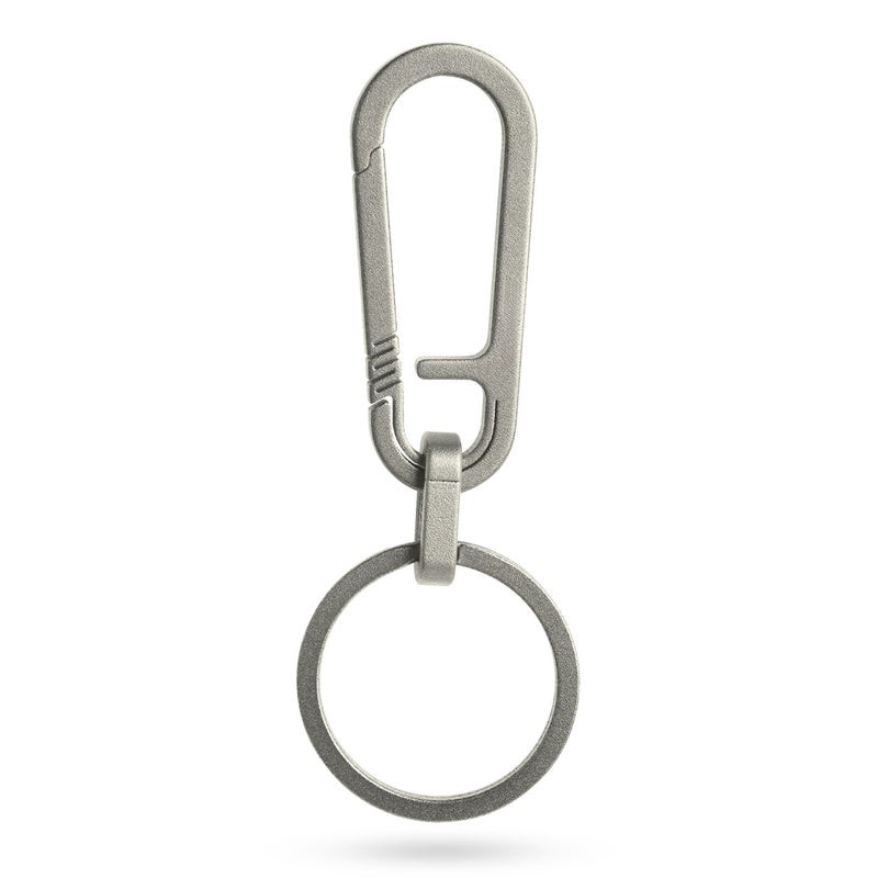 Titanium alloy car keychain men women high-grade waist hanging multifunctional stainless steel key chain ring ring personalised pendant A models Horse mouth box packaging - Image 1
