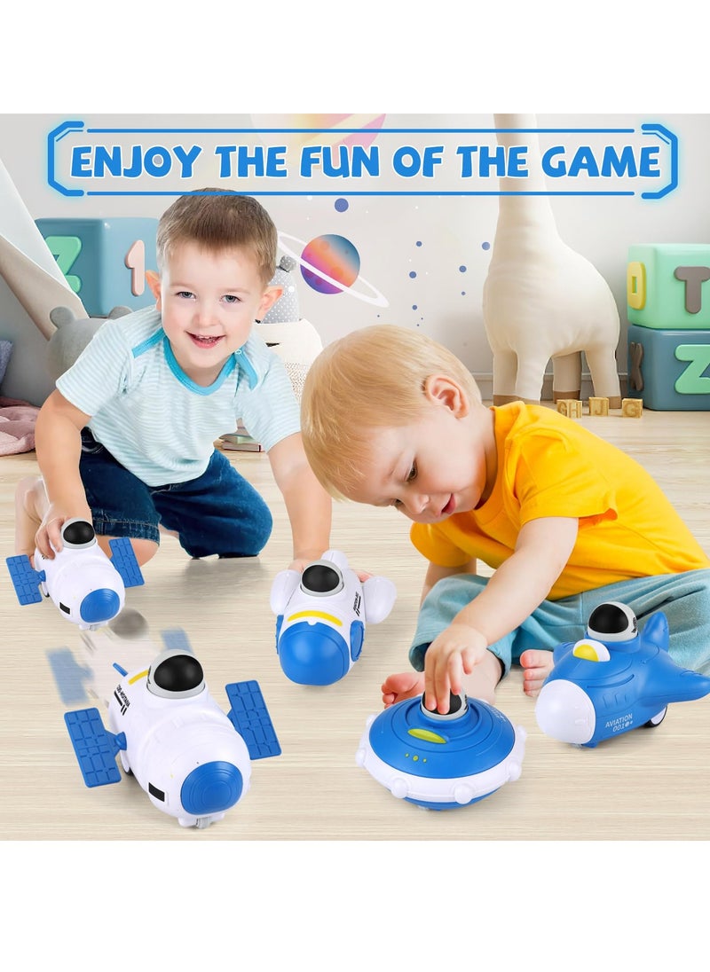 SYOSI 4 PCS Space Baby Cars Toys,1 Year Old boy Birthday Gift,Push and Go Toy Cars, Inertial Toy Cars, 12-18 Months Toddler Toys, Boy Toys 1st Birthday Gifts for 1 2 3 Year Old Boys Girls  - Image 4