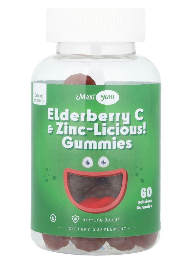 Maxi Health Elderberry C & Zinc-Licious! Gummies 60 Gummies 