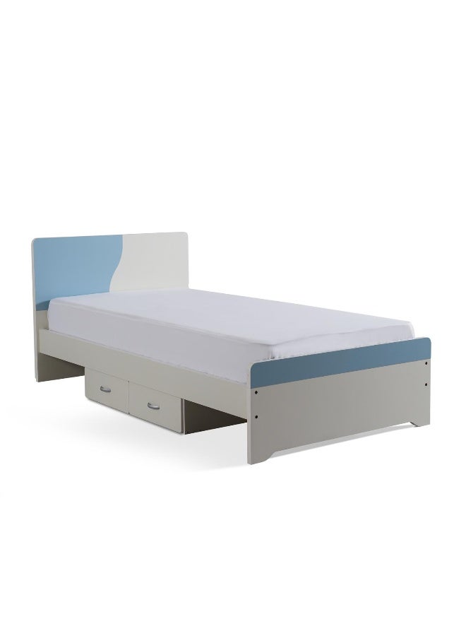 Pan Home Bella Kids Single Bed With 4 Drawer Storage 90X190 Cm - Blue  - Image 4