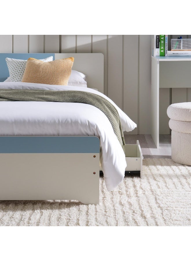 Pan Home Bella Kids Single Bed With 4 Drawer Storage 90X190 Cm - Blue  - Image 3