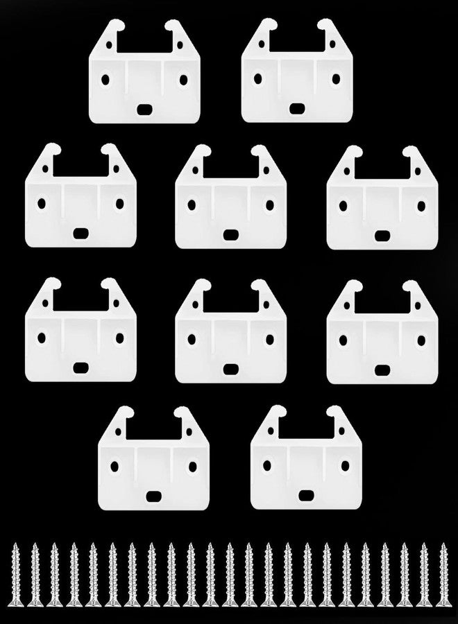HONSNkS Drawer Track Guides Replacement Parts with Screws for Dressers, Hutches and Drawer Dragging Systems (10 Pieces) - Image 1