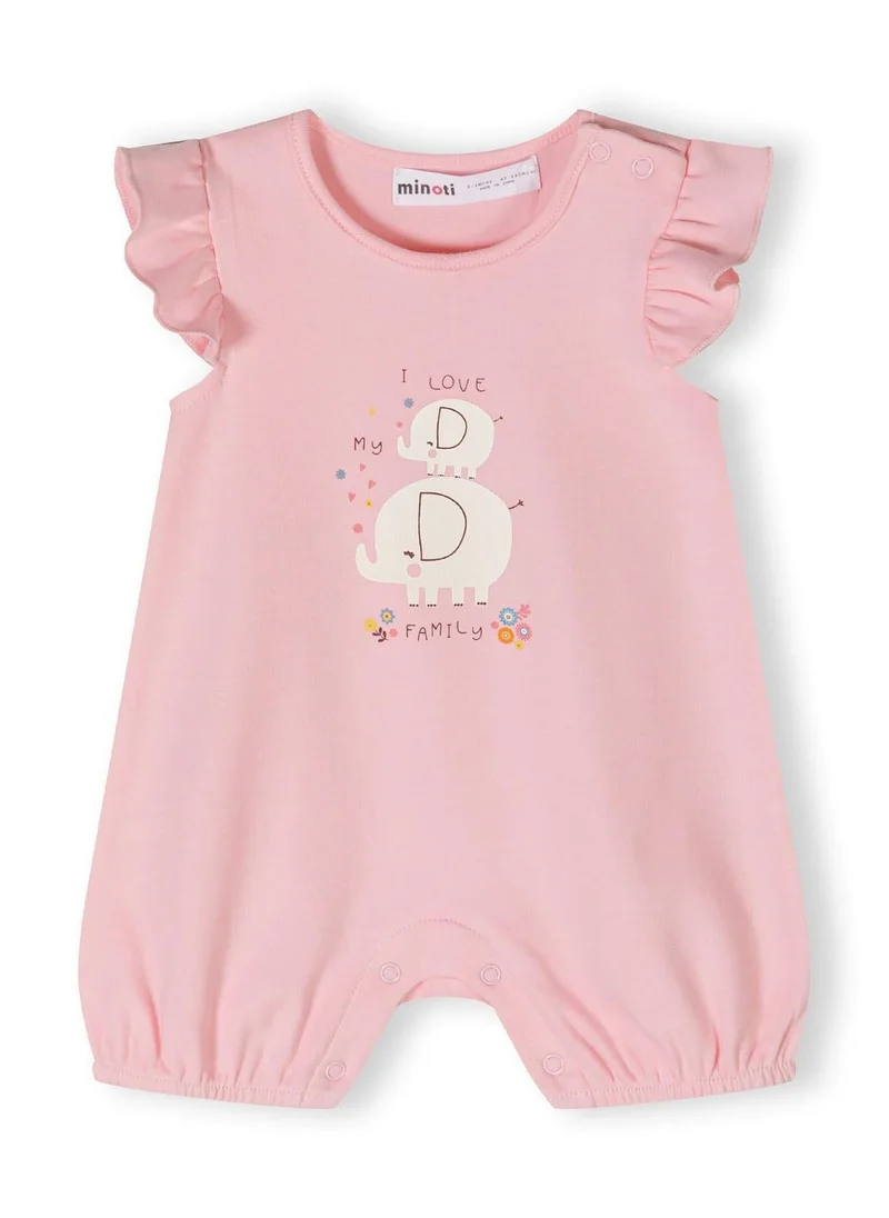 MINOTI 4-Pack Baby Rompers with Ruffle Sleeves