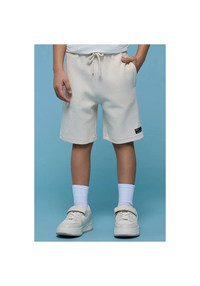 أر أند بي Solid Shorts with Drawstring Waist