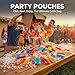 C CRYSTAL LEMON 400PCS Drink Pouches with 400 Straws Reusable Juice and Smoothie Bags with Zipper Seal BPAFree StandUp Plastic Pouches for Party Travel Camping Bulk Drinks - Image 4