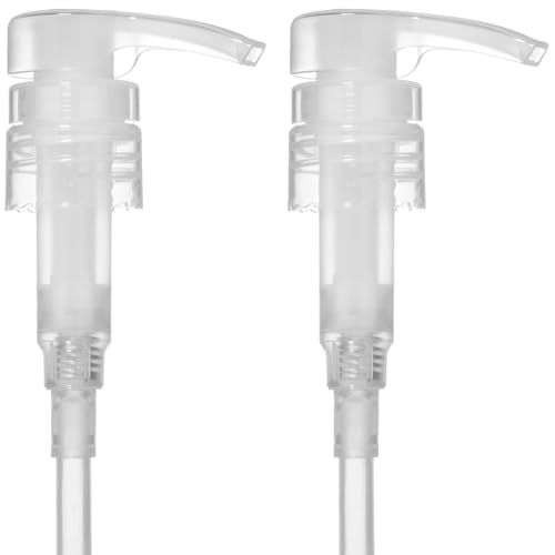Bar5F Bar5F Pump for 338Oz Shampoo and Conditioner Liter Bottles 1 inch Bottle Neck 28410 2Pack Clear