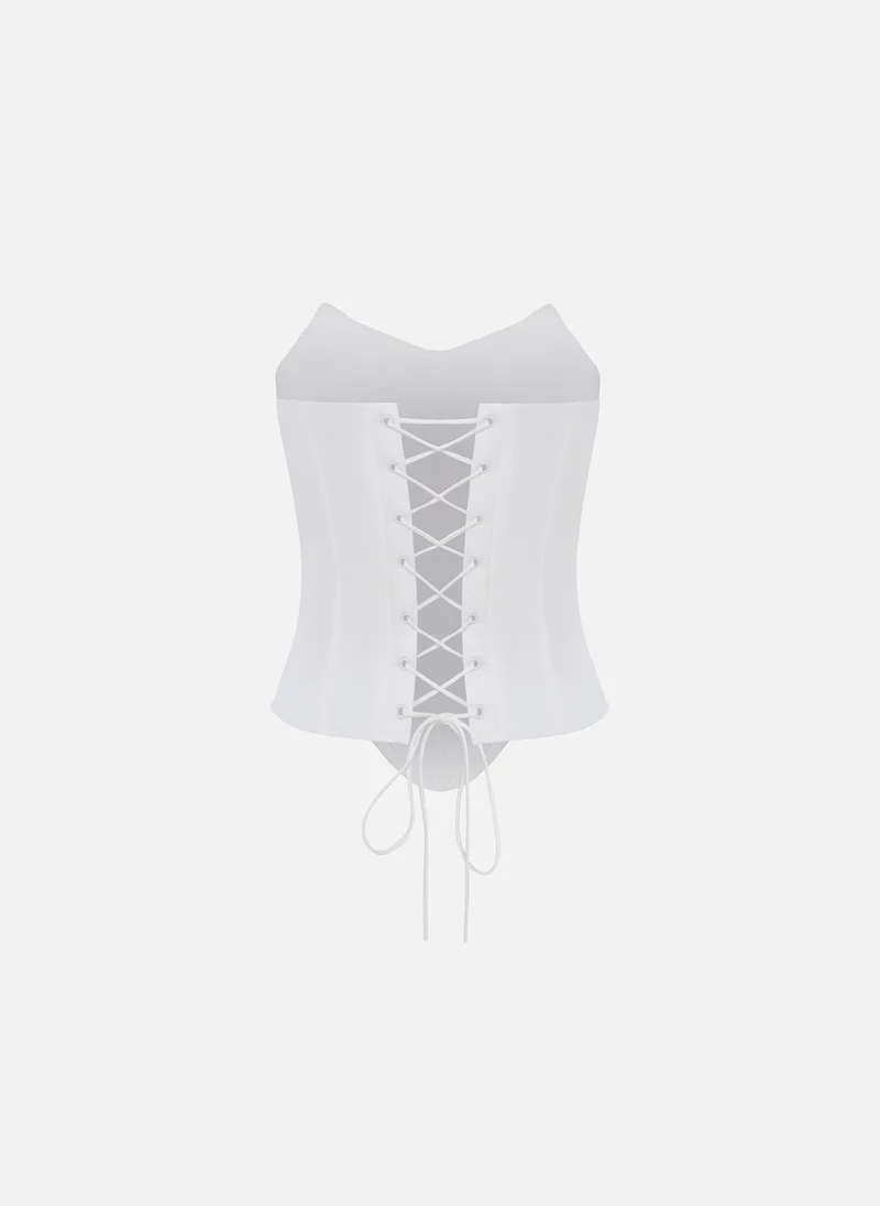 Lichi Satin corset with open shoulders