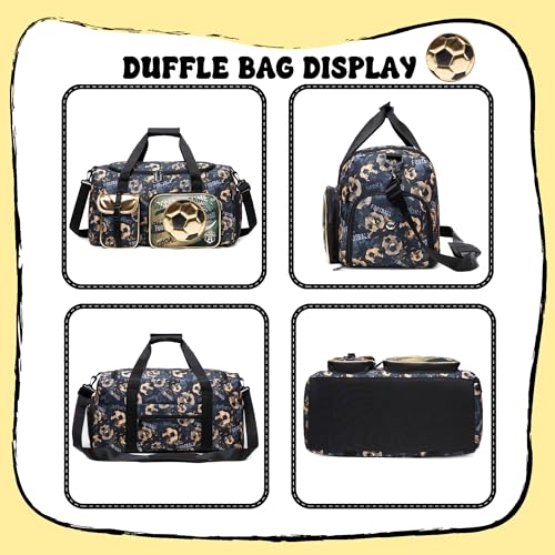 Oruiji Kids Duffle Bag Boys Travel Bag for Kids Overnight Bag for Kids Sports Bag for Boys Weekender Bag Gym Bag for Boy with Shoe Compartment - Image 4