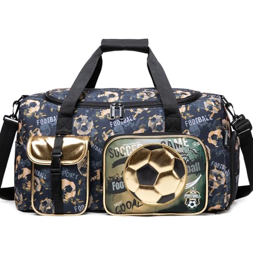 Oruiji Kids Duffle Bag Boys Travel Bag for Kids Overnight Bag for Kids Sports Bag for Boys Weekender Bag Gym Bag for Boy with Shoe Compartment - Image 1