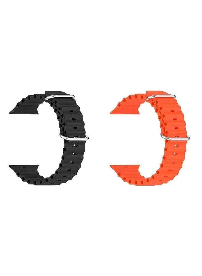 MUNTAQI Ultra 3 Smart Watch Strap – Soft Silicone Replacement Band for Ultra 3/Ultra 2/Ultra/Series 9/8/7/6/5/4/3/2/1 SE Smartwatches, Adjustable Waterproof Sport Wristband for Men & Women - Image 4