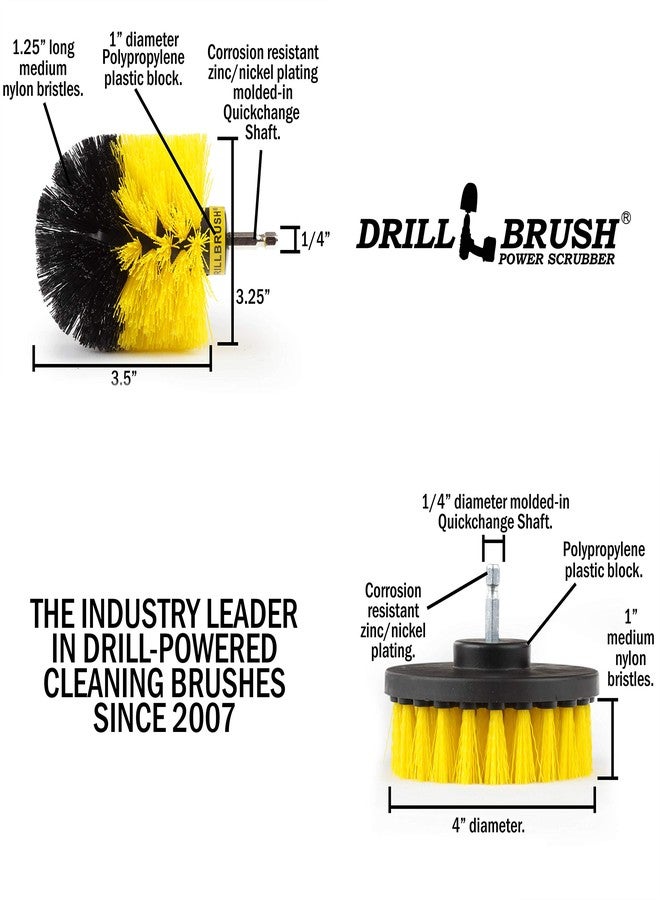 Drillbrush Shower Cleaning Brush - Cleaning Scrub Brush - Bathroom Cleaning Brushes - Tile Cleaning Brush - Tub Cleaning Brush - Scrub Brushes for Drills - Bathroom Power Scrubber - Home Bathroom Cleaning Tools - Image 5