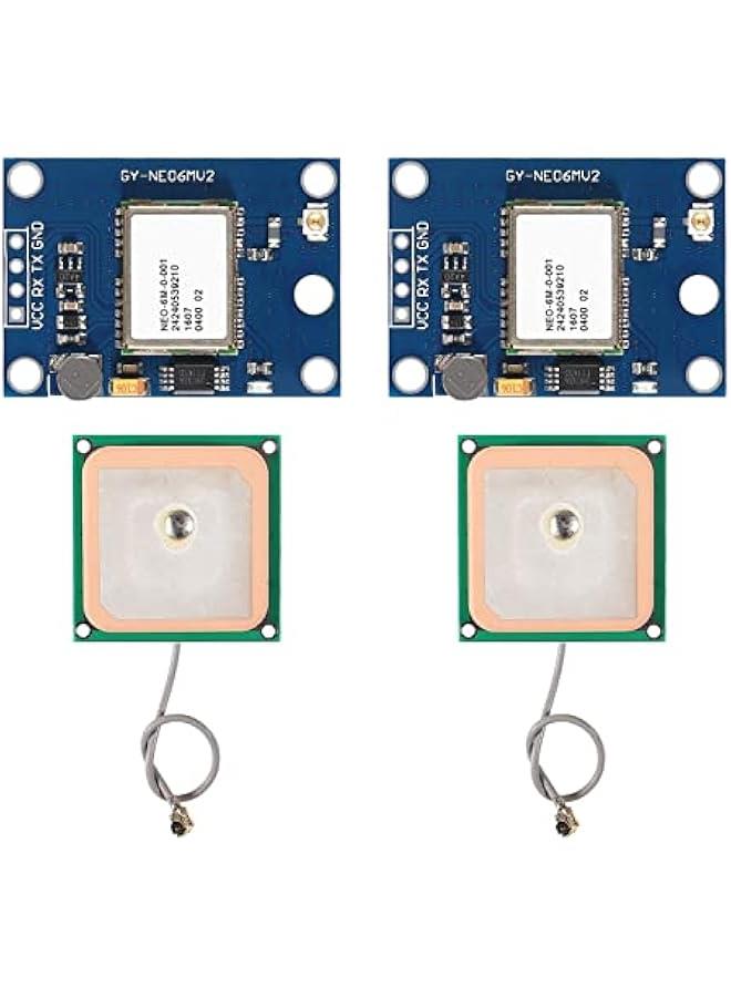 Arabest 2Pcs GY-NEO6MV2 NEO-6M GPS Module with Flight Control for EEPROM MWC APM2.5 Large Antenna NEO6MV2  - Image 1