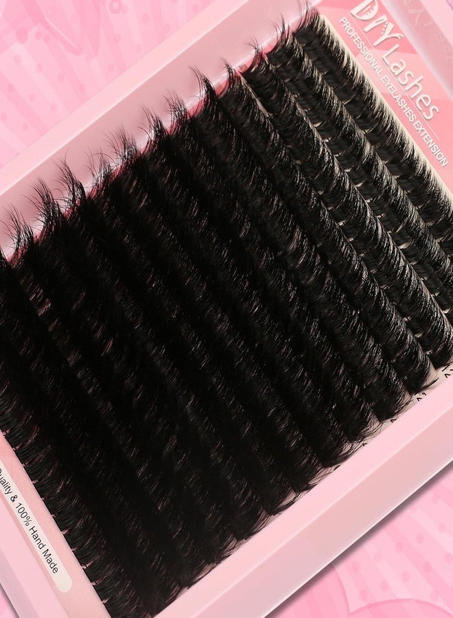 Himirell C Curl Lash Clusters Extensions - 280 Pcs of 100D Fluffy Wispy Individual Eye Lashes, DIY Home Makeup Lash Extension Kit for Self Application (9-20MM) Mix - Image 4