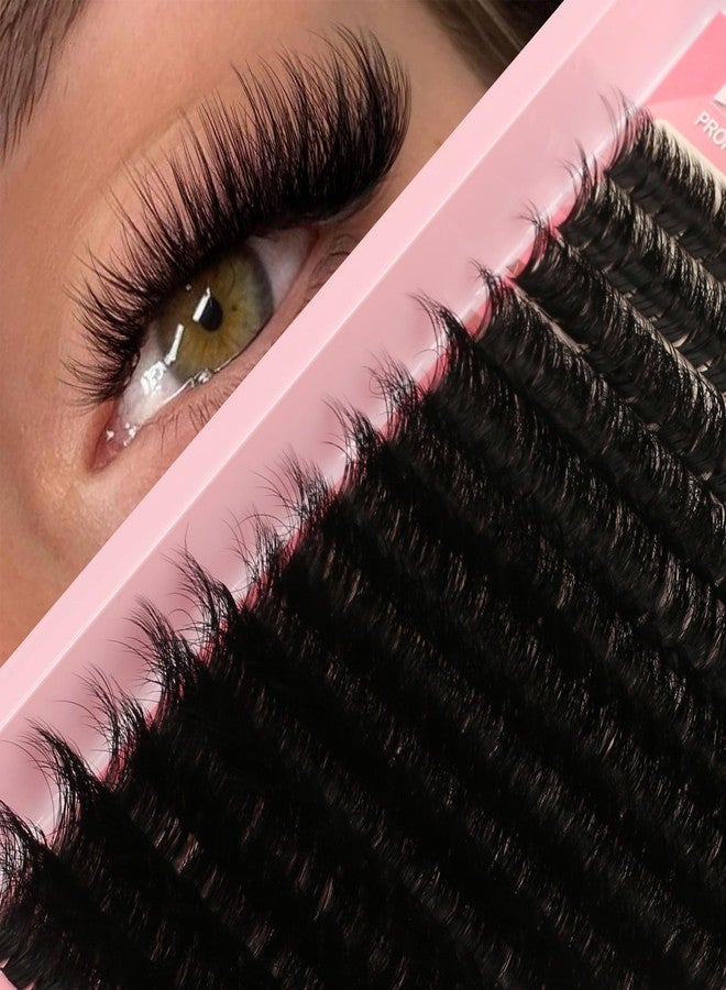 Himirell C Curl Lash Clusters Extensions - 280 Pcs of 100D Fluffy Wispy Individual Eye Lashes, DIY Home Makeup Lash Extension Kit for Self Application (9-20MM) Mix - Image 1