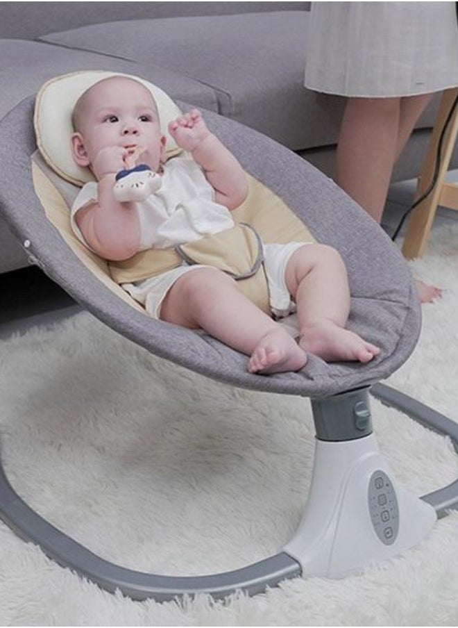 Shop N Cart - Electric Baby Rocking Chair for 0-2 Years Old with Remote Control, Smart Bluetooth Features, and Mosquito Net - Image 1