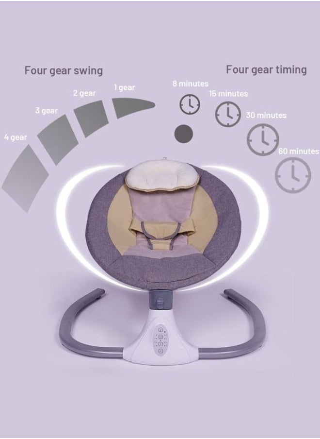 Shop N Cart - Electric Baby Rocking Chair for 0-2 Years Old with Remote Control, Smart Bluetooth Features, and Mosquito Net - Image 1