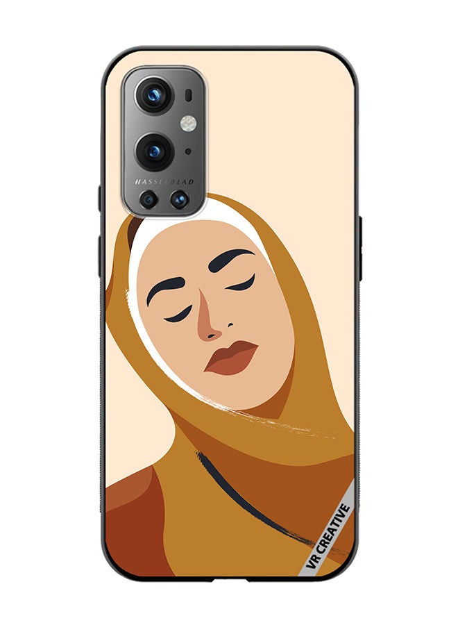 VR CREATIVE Protective Case Cover For OnePlus 9 Pro Cartoon Woman Shape Design Multicolour - Image 1