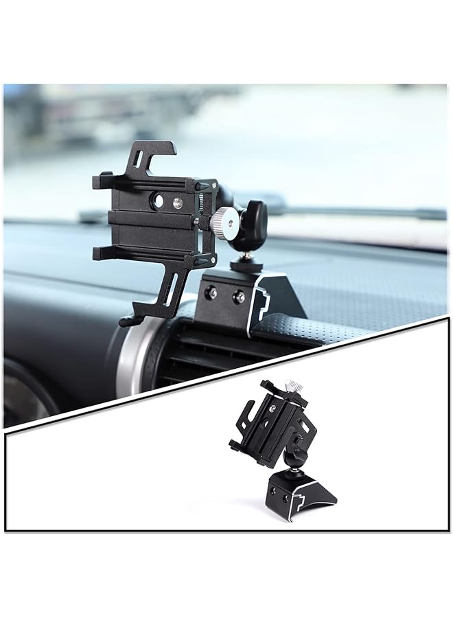 متوافق مع حامل هاتف السيارة Toyota Fj Cruiser 2007-2021، حامل هاتف خلوي في منفذ هواء وحدة التحكم المركزية، حامل هاتف بدون استخدام اليدين في فتحة التهوية (طراز H) - Image 1