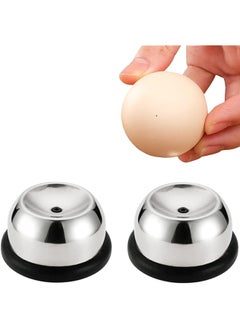 Excefore Egg Hole Puncher 2Pcs Stainless Steel Egg Piercer Egg Opener Tool With Non Slip Silicone Mat Egg Cups For Raw Soft Hard Boiled Egg Egg Puncher Kitchen Tools For Home Restaurant  - Image 1