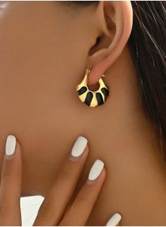 Elegant Gold Plated Hoop Earrings For Women