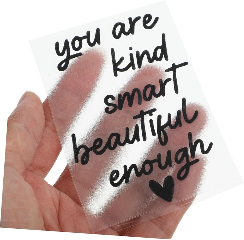 Abaodam 2 Sheets Positive Affirmation Mirror Decals Vinyl Stickers for Bathroom and ’ Room Wall Décor Motivational Adhesive Quotes for Vanity Mirrors - Image 4