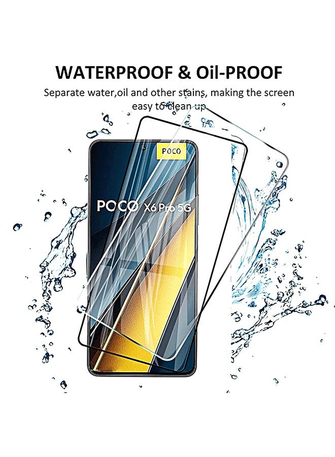 إكس ليفيل 2 قطعة الدخن بوكو X6 برو 5G حامي الشاشة ، 9H خفف من الزجاج حامي الشاشة - Image 4