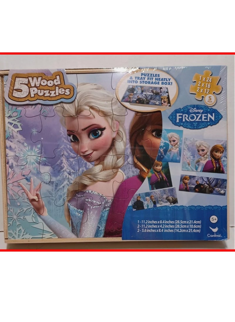 Disney FROZEN Disney Frozen Floor Puzzle Activity Set ~ 48 Pack Anna And Elsa Jigsaw Puzzles For Kids, Magnetic Toys - Frozen (Frozen Party Puzzle) Multi-Shape  - Image 1