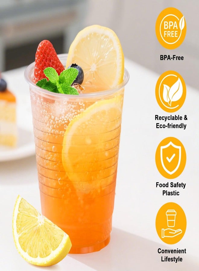 BYSNOW 500 Pack 7 oz Clear Plastic Cups, Disposable Drinking Cups, Cold Water Cups for Party, Wedding, BBQ, Graduation, Picnic, Travel, Holiday, Events, Birthday - Image 2