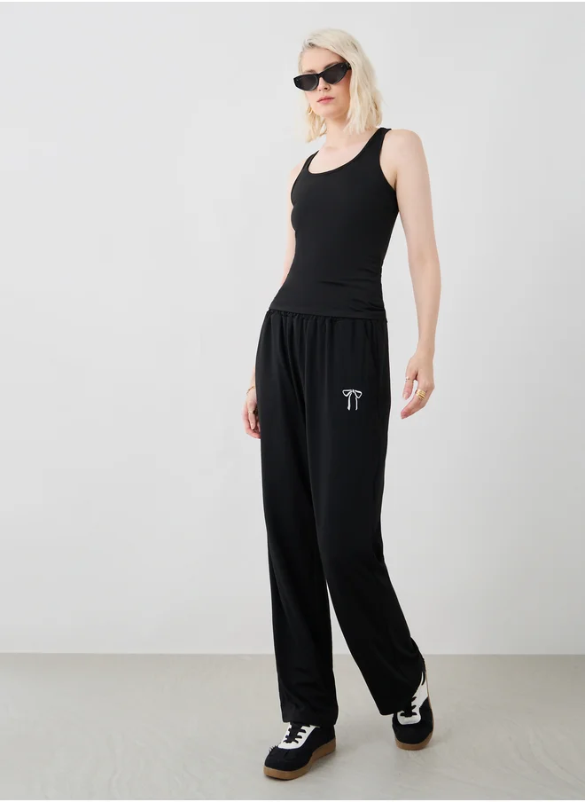 ستايلي Solid Round Neck Cami Top