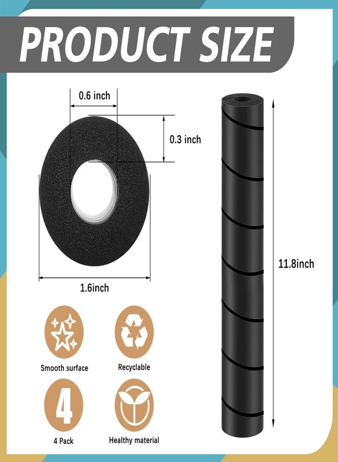 ReliThick 4 Pcs Bed Frame Toe Protectors 11.81" Foam Covers for Bed Frame Legs Protect Toes from Hard Furniture Legs, No Adhesive Needed - Image 2