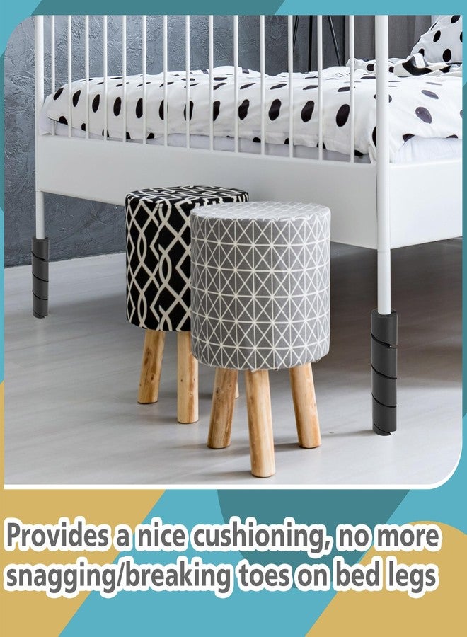 ReliThick 4 Pcs Bed Frame Toe Protectors 11.81" Foam Covers for Bed Frame Legs Protect Toes from Hard Furniture Legs, No Adhesive Needed - Image 4