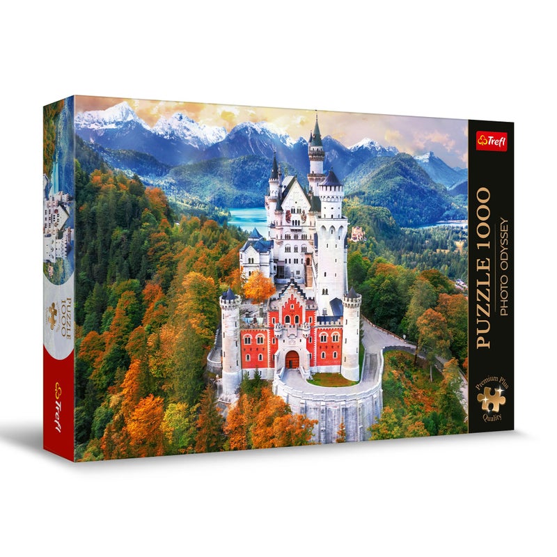 Trefl Neuschwanstein Castle Germany 1000 Jigsaw Puzzle Premium Plus Photo Odyssey 27x19 Unique Photographic Series Perfect Matching of Elements for Adults and Children from 14 Years Old - Image 3