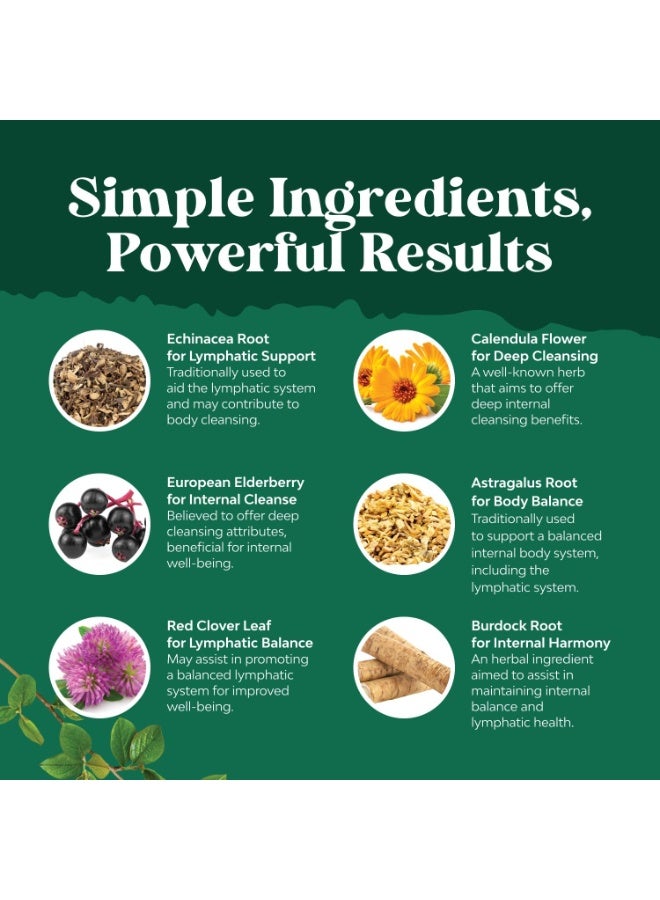 نايتشرز كرافت قطرات دعم الجهاز اللمفاوي، مكمل غذائي لتنظيف الجسم ودعم المناعة، 60 مل - Image 3