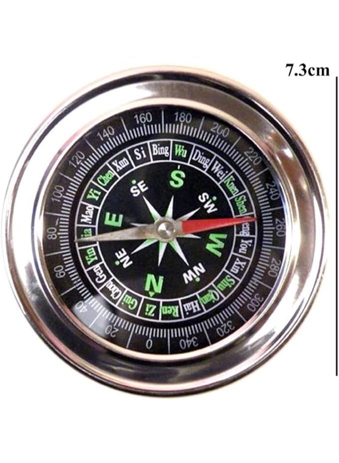 Portable Compass metal Compass Outdoor Navigation Tool for Camping Hiking Tourist large - Image 5