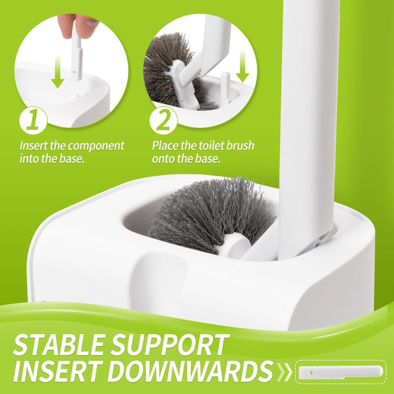 IVYROLL Toilet Brush and Plunger Set Hidden, S-Shaped Toilet Brush Plunger Combo, Perfect for Homes, Apartments & Bathrooms - Image 5