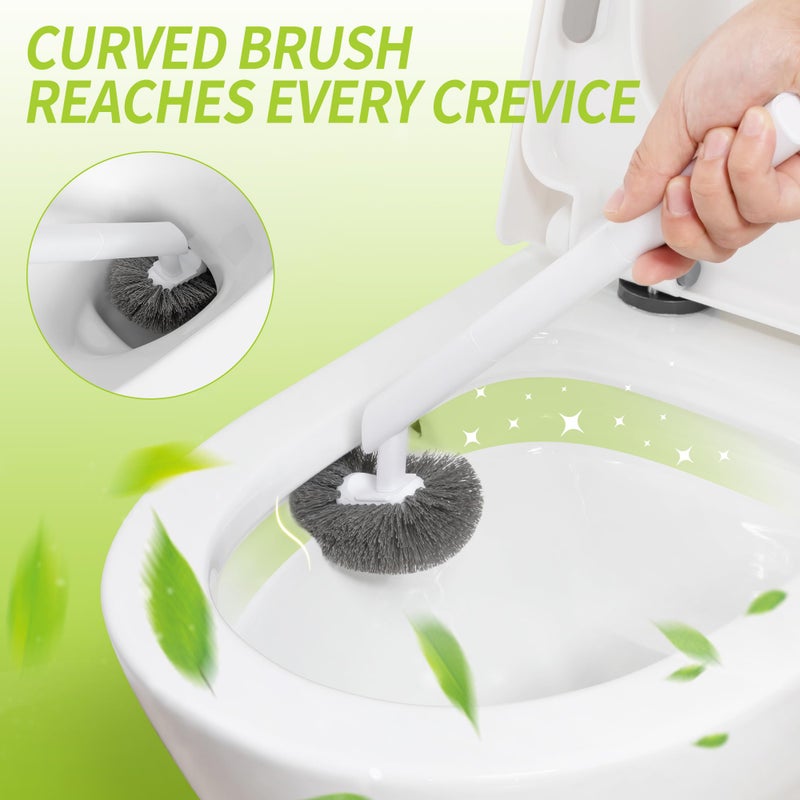 IVYROLL Toilet Brush and Plunger Set Hidden, S-Shaped Toilet Brush Plunger Combo, Perfect for Homes, Apartments & Bathrooms - Image 2