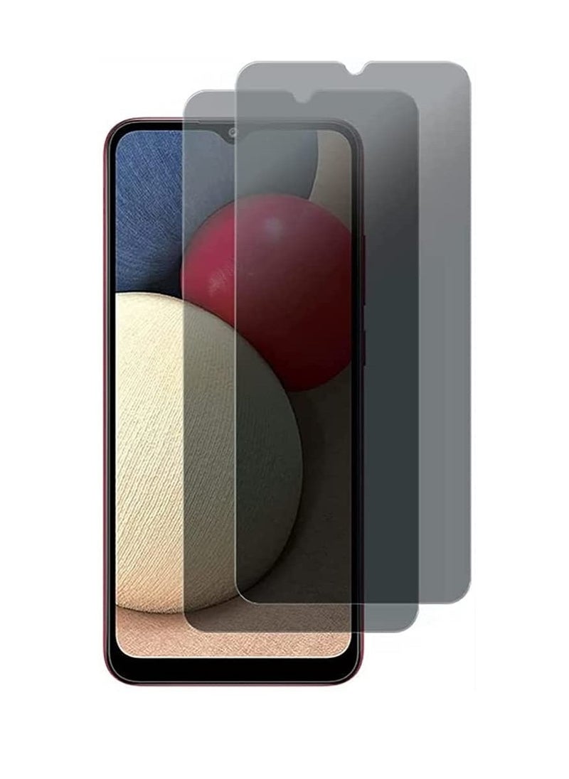 Super 2 Pieces Tempered Glass Screen Protector Anti-Spy Privacy Designed For Samsung Galaxy A02s Full Screen Coverage And Bubble Free - Image 1