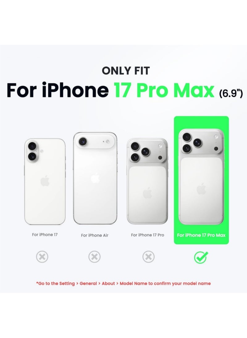 اووكاي جراب متوافق مع iPhone 17 Pro Max، جراب واقٍ كامل الجسم من المطاط السيليكوني السائل الناعم عالي الجودة من سلسلة Silky and Soft Touch لهاتف iPhone 17 Pro Max (أزرق داكن) - Image 2