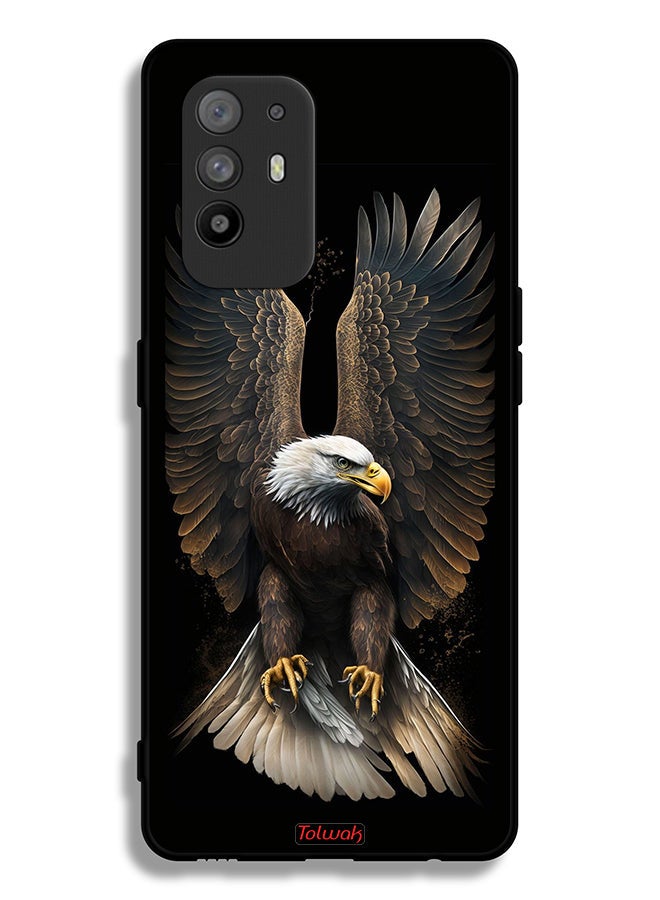 Tolwak Oppo F19 Pro Plus 5G Protective Case Cover Eagle Spread Wings - Image 2