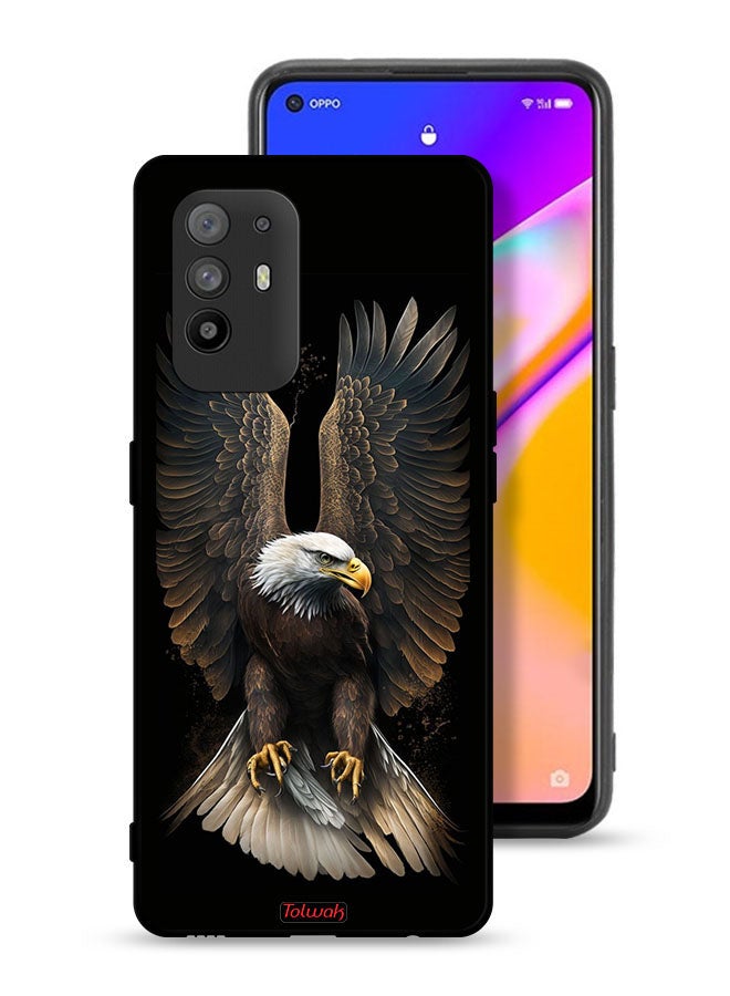 Tolwak Oppo F19 Pro Plus 5G Protective Case Cover Eagle Spread Wings - Image 1