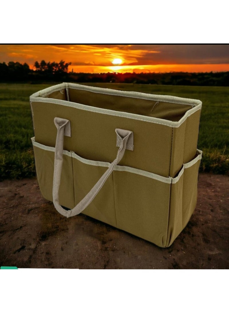 Alostoura Storage bag with pockets and portable diaper organizer made of canvas 