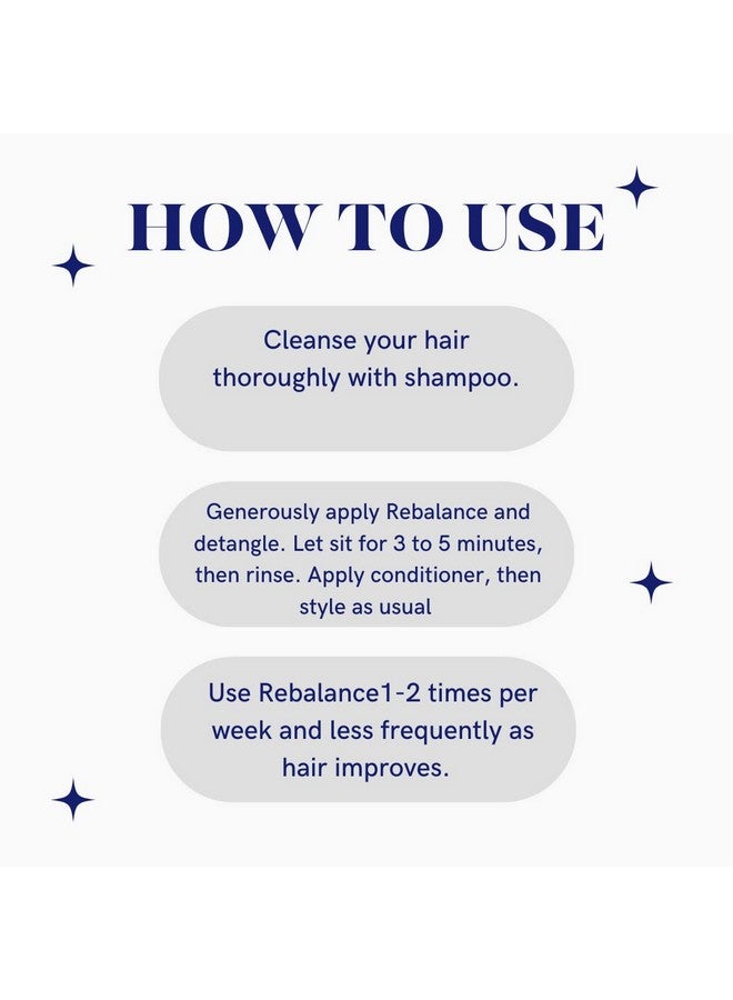 Naturally Drenched Rebalance Preconditioner Hair Treatment For Dry Damaged Or Color Treated Hair ; Vegan Phalate & Parabenfree ; 13.5 Ounces - Image 5