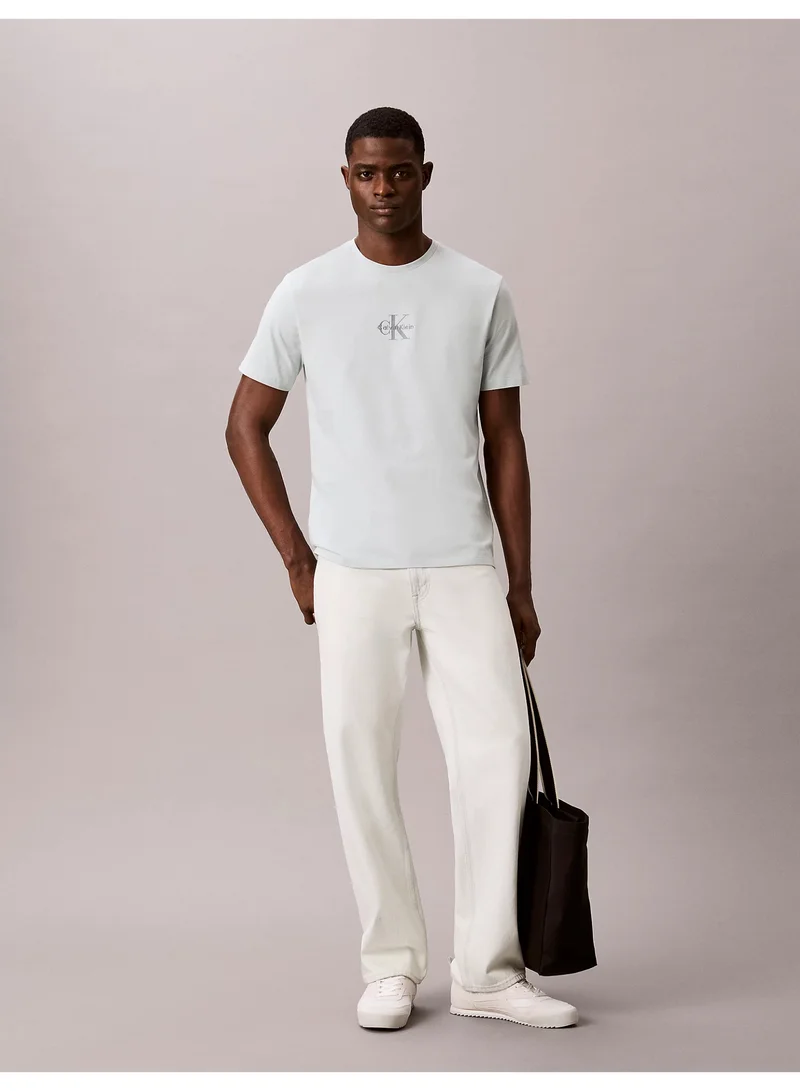 Calvin Klein Jeans Pale Meadow Monogram Logo T-Shirt for Men | Best Price UAE