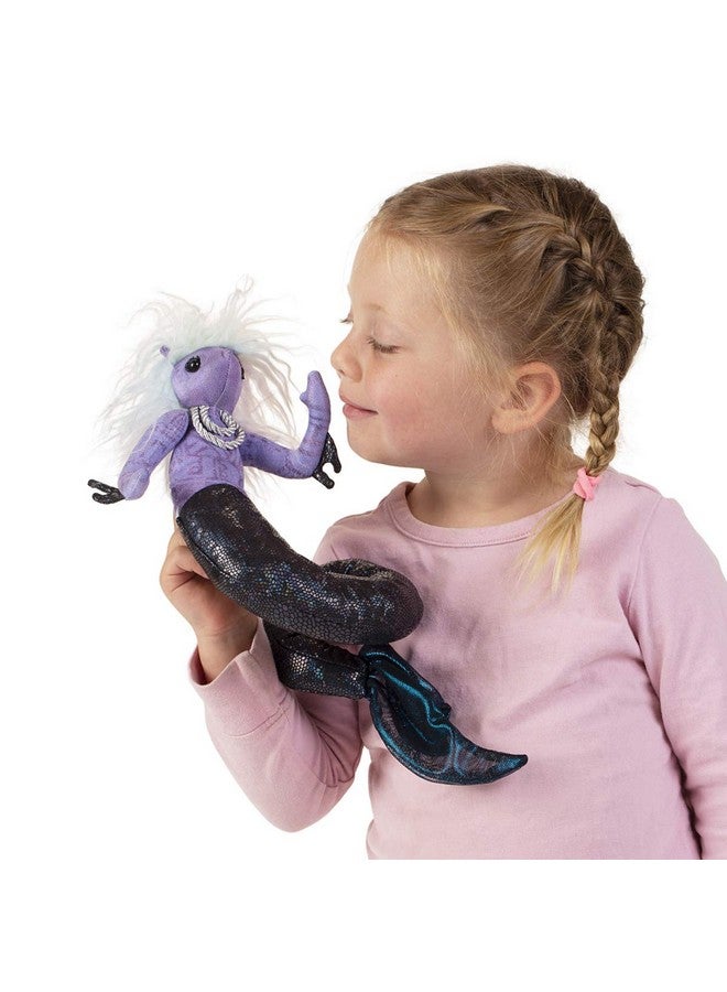 Folkmanis Sea Nymph Finger Puppet, Purple; White; Blue; Black, 1 EA - Image 2