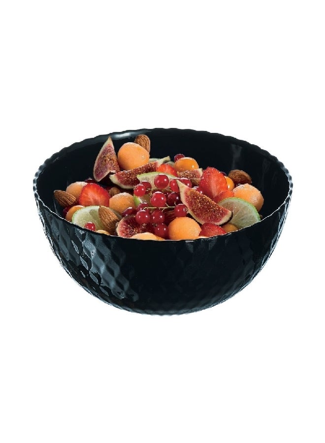 Luminarc Pampille Dishwasher And Microwave Safe Tempered Glass Multipurpose Bowl Black 13 Cm Q4621 - Image 3