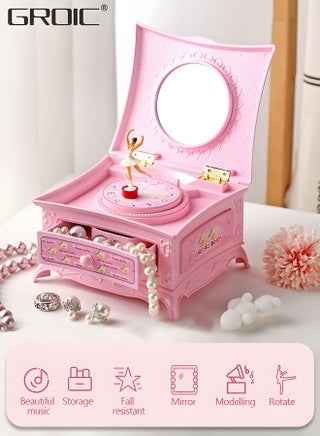 Girl's Musical Jewelry Storage Box with Spinning Ballerina and Mirror,Kids Music Box,Musical Jewelry Box for Little Girls - pzsku/ZFA0B08BB6AFF5A61EEEAZ/45/_/1688463772/5a3e3739-018f-41a5-ad8c-6ea4234e421f