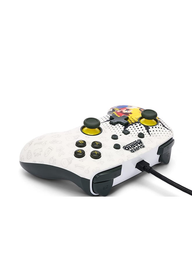 PowerA Enhanced Wired Gaming Controller for Nintendo Switch or Nintendo Switch OLED, Bob-omb Blast, White - Image 5
